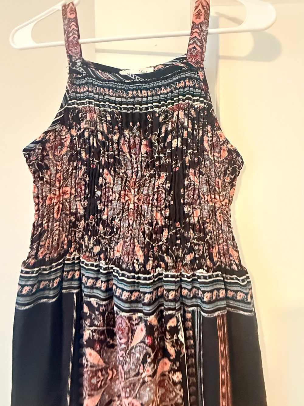 bailey blue Black Maxi Dress with Pink Floral Print - Picture 8 of 11